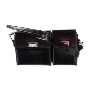 BY FAR Baby Billy Black Semi Patent Leather